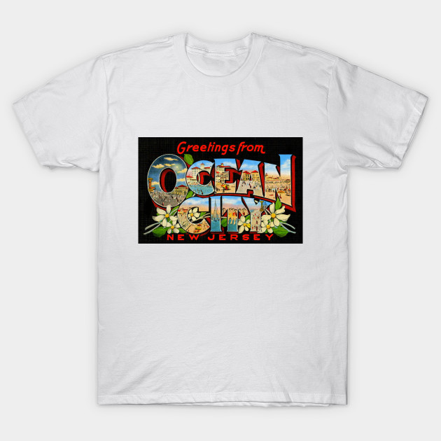 Greetings from Ocean City, New Jersey - Vintage Large Letter Postcard